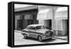 Cuba Fuerte Collection B&W - Classic American Car II-Philippe Hugonnard-Framed Stretched Canvas