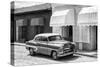 Cuba Fuerte Collection B&W - Classic American Car II-Philippe Hugonnard-Stretched Canvas