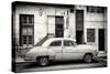 Cuba Fuerte Collection B&W - Classic American Car in Havana Street III-Philippe Hugonnard-Stretched Canvas