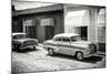 Cuba Fuerte Collection B&W - Classic American Cars-Philippe Hugonnard-Mounted Photographic Print