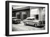 Cuba Fuerte Collection B&W - Classic American Cars-Philippe Hugonnard-Framed Photographic Print