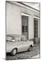 Cuba Fuerte Collection B&W - Classic Car in Sancti Spiritus-Philippe Hugonnard-Mounted Photographic Print