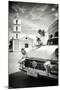 Cuba Fuerte Collection B&W - Classic Car in Santa Clara-Philippe Hugonnard-Mounted Photographic Print