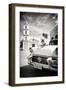 Cuba Fuerte Collection B&W - Classic Car in Santa Clara-Philippe Hugonnard-Framed Photographic Print