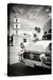 Cuba Fuerte Collection B&W - Classic Car in Santa Clara-Philippe Hugonnard-Stretched Canvas