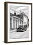 Cuba Fuerte Collection B&W - Classic Car in the Street II-Philippe Hugonnard-Framed Photographic Print