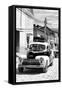 Cuba Fuerte Collection B&W - Classic Car Taxi II-Philippe Hugonnard-Framed Stretched Canvas
