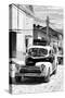 Cuba Fuerte Collection B&W - Classic Car Taxi II-Philippe Hugonnard-Stretched Canvas