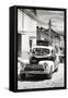 Cuba Fuerte Collection B&W - Classic Car Taxi-Philippe Hugonnard-Framed Stretched Canvas