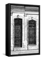 Cuba Fuerte Collection B&W - Cuban Architecture II-Philippe Hugonnard-Framed Stretched Canvas