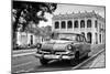 Cuba Fuerte Collection B&W - Cuban Classic Car II-Philippe Hugonnard-Mounted Photographic Print