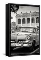 Cuba Fuerte Collection B&W - Cuban Classic Car III-Philippe Hugonnard-Framed Stretched Canvas