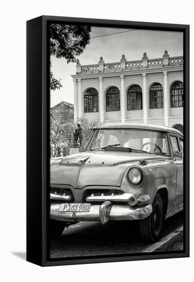 Cuba Fuerte Collection B&W - Cuban Classic Car III-Philippe Hugonnard-Framed Stretched Canvas