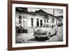 Cuba Fuerte Collection B&W - Cuban Taxi in Trinidad II-Philippe Hugonnard-Framed Photographic Print