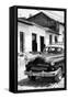 Cuba Fuerte Collection B&W - Cuban Taxi in Trinidad III-Philippe Hugonnard-Framed Stretched Canvas