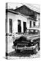 Cuba Fuerte Collection B&W - Cuban Taxi in Trinidad III-Philippe Hugonnard-Stretched Canvas