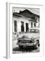 Cuba Fuerte Collection B&W - Cuban Taxi in Trinidad IV-Philippe Hugonnard-Framed Photographic Print