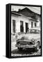 Cuba Fuerte Collection B&W - Cuban Taxi in Trinidad IV-Philippe Hugonnard-Framed Stretched Canvas