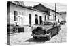 Cuba Fuerte Collection B&W - Cuban Taxi in Trinidad-Philippe Hugonnard-Stretched Canvas