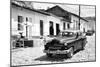 Cuba Fuerte Collection B&W - Cuban Taxi in Trinidad-Philippe Hugonnard-Mounted Photographic Print
