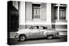 Cuba Fuerte Collection B&W - Cuban Taxi-Philippe Hugonnard-Stretched Canvas