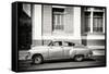 Cuba Fuerte Collection B&W - Cuban Taxi-Philippe Hugonnard-Framed Stretched Canvas