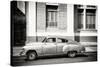 Cuba Fuerte Collection B&W - Cuban Taxi-Philippe Hugonnard-Stretched Canvas