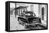 Cuba Fuerte Collection B&W - Ford Classic American Car II-Philippe Hugonnard-Framed Stretched Canvas