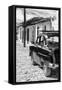 Cuba Fuerte Collection B&W - Ford Classic American Car IV-Philippe Hugonnard-Framed Stretched Canvas