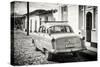 Cuba Fuerte Collection B&W - Ford Classic American Car-Philippe Hugonnard-Stretched Canvas