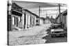 Cuba Fuerte Collection B&W - Lada Taxi in Trinidad II-Philippe Hugonnard-Stretched Canvas