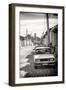 Cuba Fuerte Collection B&W - Lada Taxi in Trinidad III-Philippe Hugonnard-Framed Photographic Print