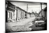 Cuba Fuerte Collection B&W - Lada Taxi in Trinidad-Philippe Hugonnard-Mounted Photographic Print