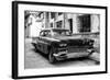 Cuba Fuerte Collection B&W - Old American Pontiac-Philippe Hugonnard-Framed Photographic Print
