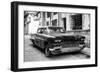 Cuba Fuerte Collection B&W - Old American Pontiac-Philippe Hugonnard-Framed Photographic Print