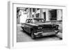 Cuba Fuerte Collection B&W - Old American Pontiac-Philippe Hugonnard-Framed Photographic Print