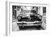 Cuba Fuerte Collection B&W - Old American Taxi Car II-Philippe Hugonnard-Framed Photographic Print