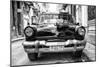 Cuba Fuerte Collection B&W - Old American Taxi Car II-Philippe Hugonnard-Mounted Photographic Print