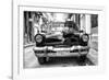 Cuba Fuerte Collection B&W - Old American Taxi Car II-Philippe Hugonnard-Framed Photographic Print