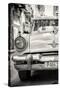 Cuba Fuerte Collection B&W - Old American Taxi Car III-Philippe Hugonnard-Stretched Canvas