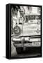 Cuba Fuerte Collection B&W - Old American Taxi Car III-Philippe Hugonnard-Framed Stretched Canvas