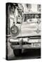 Cuba Fuerte Collection B&W - Old American Taxi Car III-Philippe Hugonnard-Stretched Canvas