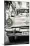 Cuba Fuerte Collection B&W - Old American Taxi Car III-Philippe Hugonnard-Mounted Photographic Print