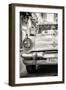 Cuba Fuerte Collection B&W - Old American Taxi Car III-Philippe Hugonnard-Framed Photographic Print