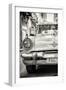 Cuba Fuerte Collection B&W - Old American Taxi Car III-Philippe Hugonnard-Framed Photographic Print