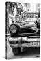 Cuba Fuerte Collection B&W - Old American Taxi Car IV-Philippe Hugonnard-Stretched Canvas