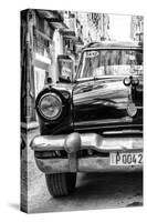 Cuba Fuerte Collection B&W - Old American Taxi Car IV-Philippe Hugonnard-Stretched Canvas