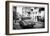 Cuba Fuerte Collection B&W - Old Car in the Streets of Havana III-Philippe Hugonnard-Framed Photographic Print