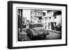 Cuba Fuerte Collection B&W - Old Car in the Streets of Havana III-Philippe Hugonnard-Framed Photographic Print