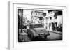 Cuba Fuerte Collection B&W - Old Car in the Streets of Havana III-Philippe Hugonnard-Framed Photographic Print